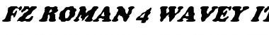 Download FZ ROMAN 4 WAVEY ITALIC Normal Font Title Preview