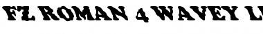 Download FZ ROMAN 4 WAVEY LEFTY Normal Font Title Preview