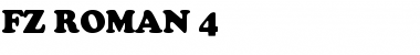 Download FZ ROMAN 4 Extra Heavy Font Title Preview