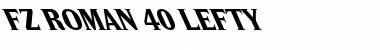 Download FZ ROMAN 40 LEFTY Normal Font Title Preview