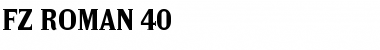 Download FZ ROMAN 40 Normal Font Title Preview
