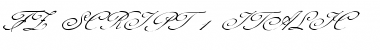 Download FZ SCRIPT 1 ITALIC Normal Font Title Preview