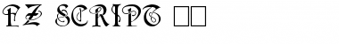 Download FZ SCRIPT 14 Normal Font Title Preview