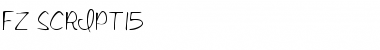 Download FZ SCRIPT 15 Normal Font Title Preview
