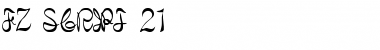 Download FZ SCRIPT 21 Normal Font Title Preview