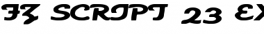 Download FZ SCRIPT 23 EX Normal Font Title Preview