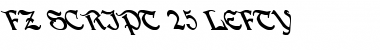 Download FZ SCRIPT 25 LEFTY Normal Font Title Preview