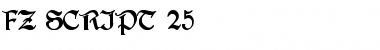 Download FZ SCRIPT 25 Normal Font Title Preview