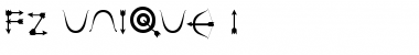 Download FZ UNIQUE 1 Normal Font Title Preview