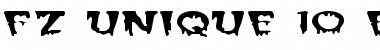 Download FZ UNIQUE 10 EX Normal Font Title Preview
