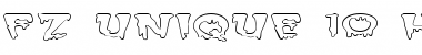 Download FZ UNIQUE 10 HOLLOW EX Normal Font Title Preview