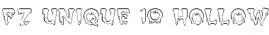 Download FZ UNIQUE 10 HOLLOW Normal Font Title Preview