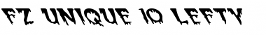 Download FZ UNIQUE 10 LEFTY Normal Font Title Preview