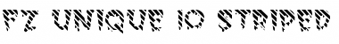 Download FZ UNIQUE 10 STRIPED Normal Font Title Preview