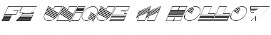 Download FZ UNIQUE 11 HOLLOW ITALIC Normal Font Title Preview