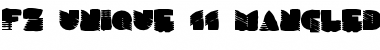 Download FZ UNIQUE 11 MANGLED Normal Font Title Preview