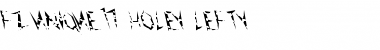 Download FZ UNIQUE 17 HOLEY LEFTY Normal Font Title Preview