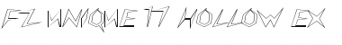 Download FZ UNIQUE 17 HOLLOW EX Normal Font Title Preview