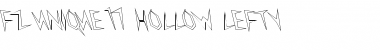 Download FZ UNIQUE 17 HOLLOW LEFTY Normal Font Title Preview