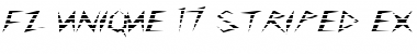 Download FZ UNIQUE 17 STRIPED EX Normal Font Title Preview