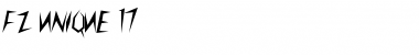 Download FZ UNIQUE 17 Light Font Title Preview