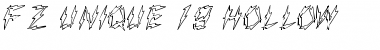 Download FZ UNIQUE 19 HOLLOW Normal Font Title Preview