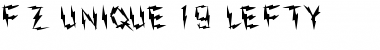 Download FZ UNIQUE 19 LEFTY Normal Font Title Preview