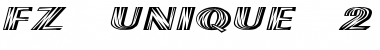 Download FZ UNIQUE 2 EX Heavy Font Title Preview