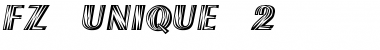 Download FZ UNIQUE 2 Heavy Font Title Preview
