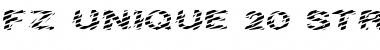 Download FZ UNIQUE 20 STRIPED EX Normal Font Title Preview