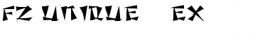 Download FZ UNIQUE 21 EX Normal Font Title Preview