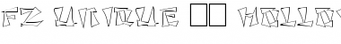 Download FZ UNIQUE 21 HOLLOW EX Normal Font Title Preview