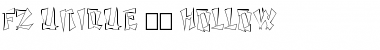 Download FZ UNIQUE 21 HOLLOW Normal Font Title Preview