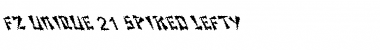 Download FZ UNIQUE 21 SPIKED LEFTY Normal Font Title Preview