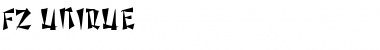 Download FZ UNIQUE 21 Normal Font Title Preview