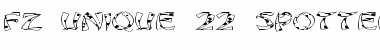 Download FZ UNIQUE 22 SPOTTED EX Normal Font Title Preview