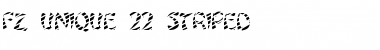 Download FZ UNIQUE 22 STRIPED Normal Font Title Preview