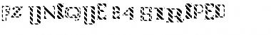 Download FZ UNIQUE 24 STRIPED Normal Font Title Preview
