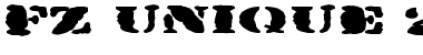 Download FZ UNIQUE 25 MANGLED EX Normal Font Title Preview