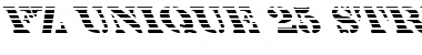 Download FZ UNIQUE 25 STRIPED LEFTY Normal Font Title Preview