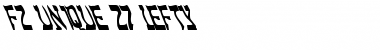 Download FZ UNIQUE 27 LEFTY Normal Font Title Preview