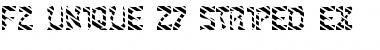 Download FZ UNIQUE 27 STRIPED EX Normal Font Title Preview