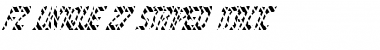 Download FZ UNIQUE 27 STRIPED ITALIC Normal Font Title Preview