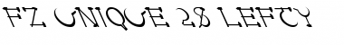 Download FZ UNIQUE 28 LEFTY Normal Font Title Preview