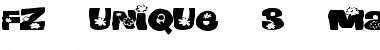 Download FZ UNIQUE 3 MANGLED EX Normal Font Title Preview