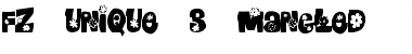 Download FZ UNIQUE 3 MANGLED Normal Font Title Preview