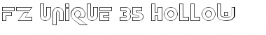 Download FZ UNIQUE 35 HOLLOW Normal Font Title Preview