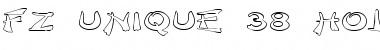 Download FZ UNIQUE 38 HOLLOW EX Normal Font Title Preview