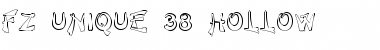 Download FZ UNIQUE 38 HOLLOW Normal Font Title Preview