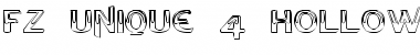 Download FZ UNIQUE 4 HOLLOW EX Normal Font Title Preview